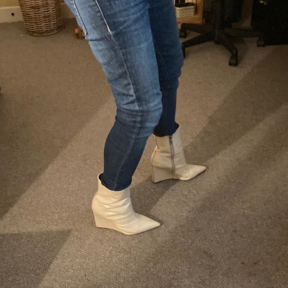 Fab Schutz boots- virtually impossible to find.  Compliments galore.